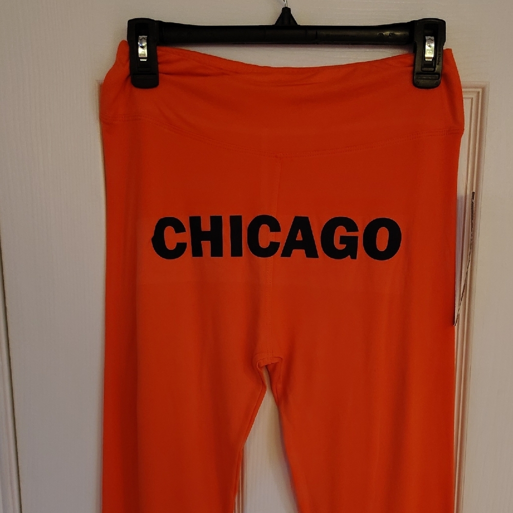 Vibrant Orange Women's Leggings - Picture 4 of 5